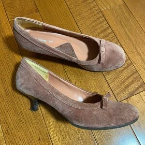 Call It Spring dusty pink Suede Heels
